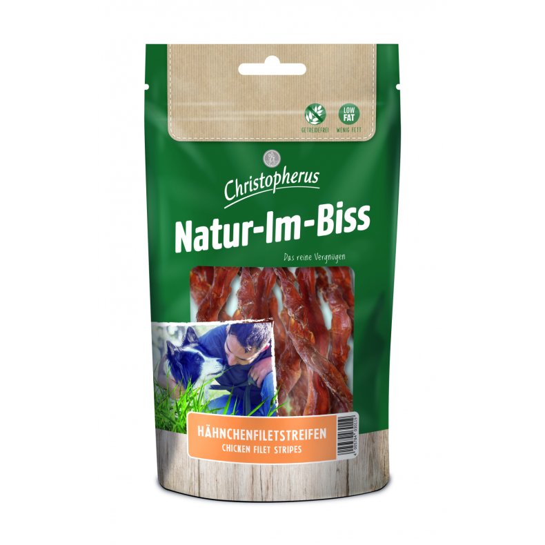 Christopherus Natur-Im-Biss Kylling Filet Stripes 70g